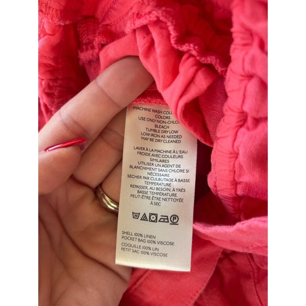 Anthropologie‎ The Somerset Romper Linen Edition small boho vacation festival